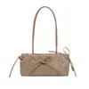 Bolsa Quadrada Pequena Fresca Doce para Segurar na Mão Atacado Bolsa Feminina Verão 2026 Nova Bolsa de Ombro Único com Laço Estampa de Leopardo Bolsa Tendência de Axila