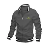 Nueva Chaqueta Casual de Comercio Exterior Transfronterizo para Hombre Fabricante de Amazon Lista para Usar Primavera y Otoño Deportiva Color Sólido Chaqueta para Hombre