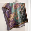 Bufanda de Imitación Cachemir Estilo Pintura al Óleo Vintage Nueva Otoño/Invierno 2026 para Mujer, Calentador de Cuello Chal Jacquard Versátil de Alta Gama al por Mayor