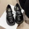 Sapatos de Couro para Meninas 2026 Primavera e Outono Estilo Ballet Sapatos de Treino Alemães Novos Tênis Planos Confortáveis com Solado Macio Birkenstock Mary Jane