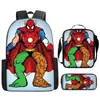 Mochila de Liberación Rápida Transfronteriza de Spider-Man Mochila Escolar para Estudiantes de Primaria y Secundaria Mochila de Anime de Gran Capacidad