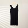 Vestido sin mangas de verano talla grande para mujeres con sobrepeso, seda de hielo 2026, nuevo, ultra delgado, fresco, camisón sexy, vestido tipo camisola