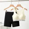 Conjunto de Sujetador Deportivo para Mujer de Verano, Sujetador a Prueba de Impactos para Fitness y Running para Mujer con Soporte Lateral Integrado para el Pecho, Hermoso Sujetador tipo Chaleco de Espalda