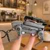 Llavero Creativo de Perro Robot Mecánico, Perro Mecánico Transformable Colgante para Bolso de Pareja Accesorio de Coche, Adorno de Perro Robot