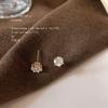 ¡Colección de Zirconia con Microincrustaciones de Cobre~Aguja Chapada en Plata con Baño de Oro de 14K! Pendientes de Moda para Mujer para el Trabajo Suministro de Fábrica