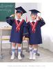 Disfraz de Doctor Camuflaje para Niños Verano Guardería Toga de Graduación Gorra Foto de Graduación Escuela Primaria Vestido Manga Corta Estilo Europeo y Americano