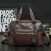 Nuevo bolso coreano de cuero Crazy Horse para hombre, bolso bandolera informal, bolso de viaje, bolso de gran capacidad, bolso moderno para hombre.