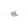 Conjunto de Brincos Stud de Trevo de Quatro Folhas Redondos de Liga de Titânio F136 com Studs para Lóbulo da Orelha de Zircônia 5A Studs para Lábio de Titânio G23 Joias Piercing Acessórios