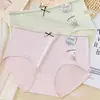 80-125 jin 50 piezas algodón puro estilo dulce y lindo estampado estilo japonés simple tiro medio bragas triangulares ropa interior para mujer