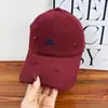 Boné de Baseball Macio Bordado com Letra Estilo Coreano para Homens e Mulheres, Casual Versátil Desgastado Estilo Novo Boné Bico de Pato, Chapéu de Proteção Solar para Casais, Tendência