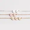 Amazon Transfronterizo Inglés 26 Letras Colgante de Disco Pequeño Collar Combinación de Letras de Ancho Múltiple Cadena para Clavícula para Mujeres