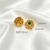 Retenção de Cor Alta Método Antigo Areia Dourada Diamante Incrustado em Ouro Contas Espaçadoras com Contas Pingente Solto DIY Manual Pulseira Pingente de Franja Acessórios