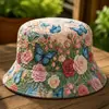 Colección de sitios web independientes transfronterizos nuevos de 2026: Sombrero de pescador y sombrero para el sol versátiles de arcoíris con estampado digital 3D y bordado acolchado, aptos para hombres y mujeres