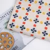 En Stock Tela Bordada de Algodón y Lino Estilo Japonés de Dibujos Animados Bordado Acolchado para Bolsas, Chalecos, Manualidades DIY Bordado Plano