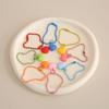 Llavero creativo de resina con forma de nube de amor, bonito colgante, llavero con cuentas, pulsera, regalo colgante