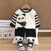 Trajes de Bebé para Niños y Niñas Primavera y Otoño 2025, Conjuntos de Sudadera Estilo Primavera y Otoño, Trajes Nuevos de Otoño, Dos Piezas, Duraderos