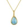 Colección de Cadena para Clavícula de Moda Estilo Bohemio Piedra Natural de Color Diseño Original Collar de Perlas Plata 925 Venta Directa