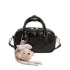Bolsa Matelassê Estilo Chanel Yuezi para Mulheres, Nova Bolsa de Mão Bowling Primavera 2026, Bolsa de Ombro Transversal para o Dia a Dia