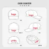 Boné de Baseball Estilo Coreano de Verão Bordado com Letras Color Block Secagem Rápida para Homens com Circunferência Craniana Grande, Boné de Bico de Pato Afina-Rosto para Mulheres, Proteção Solar e Respirável