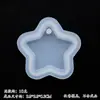 Molde de Pingente Molde de Etiqueta Osso de Cachorro Material para Artesanato DIY Cristal Epóxi com Furo Etiqueta para Pendurar Chaveiro Silicone