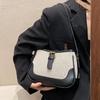 2022 Primavera Nova Bolsa Feminina Alta Classe Nicho Coreano Underarm Bag Textura Shoulder Bag Horizontal Square Crossbody Bag