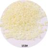 Materiales para hacer joyería artesanal DIY cuentas de arroz color crema cuentas de vidrio de color mixto nacionales 2MM accesorio de ropa borla
