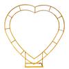 Nuevos accesorios para bodas comercio exterior estante en forma de corazón fondo floral estante de escenario para propuesta sala de exposiciones de ventana boda de flores
