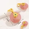 Pingente Pequeno em Forma de Gota de Ágata Fonte de Sal Carmesim Natural Liga Metálica Cristal Contas Espaçadoras de Ágata Contas Soltas Acessórios para Joias DIY