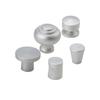 Aluminio Espacial Manija de un Solo Orificio Moderna Simple Cajón Manija de Cabeza Redonda Plata Negro Puerta de Gabinete Zapatero Mueble Manija Pequeña