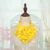 Nuevo Bufanda Creativa de Gasa de Seda de Hielo para Mujer, Bufanda Multifuncional para el Cuello, Accesorio de Moda Floral, Flor de Mano para Baile de Cuadrilla