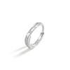 Anillo de pareja entrelazado de Plata Esterlina 925 para hombres y mujeres, diseño de nicho, anillo de circón de lujo ligero Qixi, anillo de cuadros de diamantes