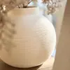 Jarrón de Cerámica Liso Cepillado Estilo Wabi-Sabi Sencillo Arreglo Floral de Lujo Ligero Jarrón Pequeño Creativo de Gama Alta Adornos de Cerámica