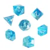 Dados de Resina Jogo de Mesa DND Dungeons & Dragons COC Roleplaying TRPG Cthulhu Poliédricos D4-D20 Conjunto de 7 Peças