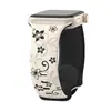 Adequado para Apple iWatch Flor Bauhinia Esculpido a Laser Pulseira de Silicone AppleWatch Pulseira de Relógio Esculpida em Estéreo