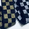 Popular del Fabricante Falda con Cinturilla Jacquard de Cuadros y Rayas de 4 cm Banda Elástica Elástica Otoño e Invierno Banda Elástica de Visón
