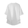 Camiseta de Manga Corta de Algodón Puro Estilo Americano Pesado para Hombre, Verano 2026, Corte Holgado, Transpirable, Casual, Silueta Relajada, Blanca