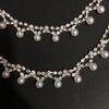Cadena de diamantes de imitación con perlas y diamantes, cadena de código elegante a la moda, accesorios de ropa, cadena de cintura, cadena para zapatos y sombreros, cadena de soldadura, accesorios al por mayor