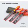 Lima Dezhishu em Formato de Diamante para Marcenaria, Afiador para Fresas, Afiador de Lâminas de Serra, Ferramenta Multifuncional Manual de Aço de Tungstênio para Marcenaria