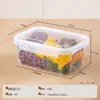 Caja de Conservación Fresca con Sello de Hebilla Única de Grado Alimenticio para Uso Doméstico en Refrigerador, Caja para Preparación de Comidas y Porcionamiento, Caja de Almacenamiento para Frutas Congeladas, Verduras, Carne con Tapa