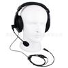 Auricular grande binaural para Walkie-Talkie con bolsa grande y reducción de ruido, con auricular de varilla con VOX, auricular con diadema, conector K