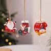 Colgante pequeño de resina navideño Decoración para árbol de Navidad Accesorios para colgantes Navidad vintage americana Colgante pequeño navideño Decoraciones navideñas