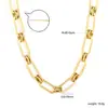 Europeo y Americano Transfronterizo Nuevos Productos Lujo Accesible Diseño Nicho Globo Aerostático Cadena para Clavícula Colgante Moda Acero Inoxidable 18K Collar