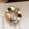 Pulsera de Acrílico con Perlas Estilo Retro Europeo Personalidad Versátil Sentido de Diseño de Nicho Pulsera Pulsera Estilo Étnico Joyería para Mujer