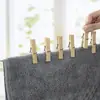 Pinzas de Bambú, Pinzas para Ropa para Uso Doméstico, Pinzas de Madera Fuertes para Secar Colchas, Pinzas Pequeñas, Pinzas para Ropa, Pinzas Grandes a Prueba de Viento, Pinzas para Fotos