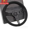 Venta caliente transfronteriza volante de liberación rápida modificado para coche de 14 pulgadas cuero p5 cuero mate volante de carreras