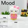 Nuevo llavero colgante de gato KT, muñeco Sanrio, llavero colgante con pegamento de Hello Kitty.