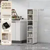 Armário Elevado com Tampa Flip-top Armário para Espaço Vazio na Cozinha Sala de Estar Rack de Armazenamento para Espaços Estreitos Domésticos Banheiro Armário para Armazenamento em Espaços Vazios