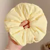 Goma de pelo retro extragrande, coletero de alta gama estilo coreano, estilo de lujo ligero y relajado, banda elástica para el pelo de alta elasticidad, accesorio para el pelo