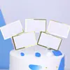 Cartão de Decoração de Bolo de Feliz Aniversário com Laço, Bênção, Confissão, Bandeirinha para Inserção, Suprimentos para Festa de Aniversário