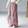 Calça de Trabalho Estilo Primavera e Outono para Meninas 2026 Nova Calça de Outono Wide-Leg Infantil Roupas de Outono Estilosas para Meninas Mais Velhas Calça Reta